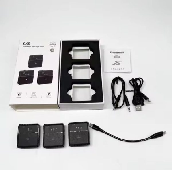 Type C and 3.5mm dual original microphone sx9 wireless gichrophone for single microphones - Image 6