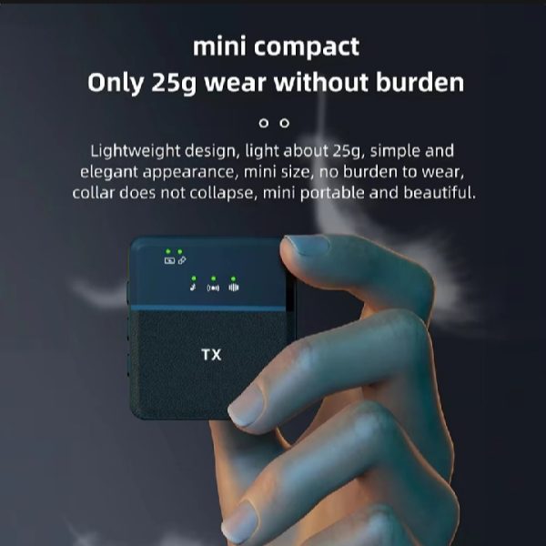 Type C and 3.5mm dual original microphone sx9 wireless gichrophone for single microphones - Image 3
