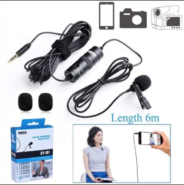 BOYA BY-M1 Condenser Professional Lavalier Lapel Microphone for PC iPhone Camera YouTube Recording Blogger Podcast - Image 4