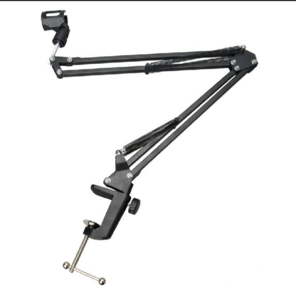 Professional Microphone Stand Suspension Scissor Arm with Holder For Dynamic and Condenser Microphone (Black) - Image 5