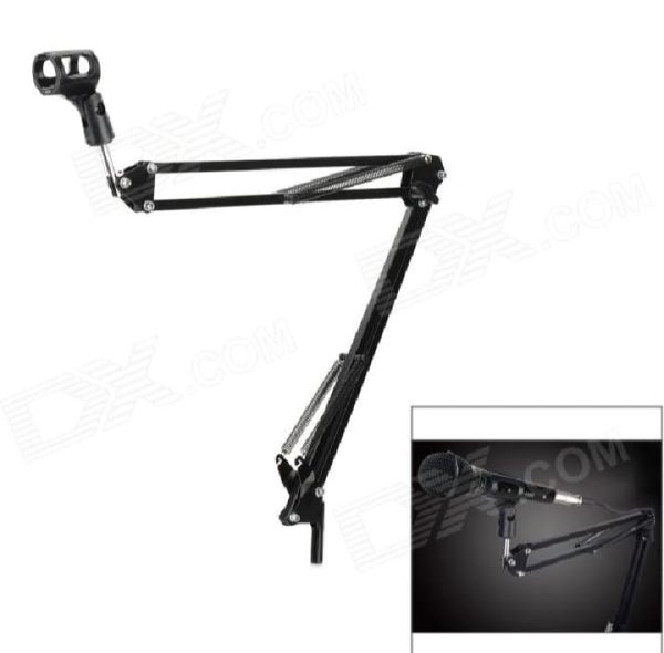 Professional Microphone Stand Suspension Scissor Arm with Holder For Dynamic and Condenser Microphone (Black) - Image 2