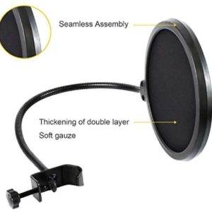 TE Anti-spray Pop Filter for Yeti Microphone Pro Audio Parts Accessory lpe black
