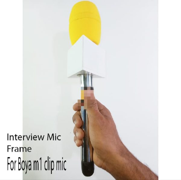 Microphone Frame Or Cover I| Only frame for Boya ml/ K8/k9/k35 wireless || Make your mic into interview mic - Image 2
