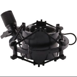 Universal 3KG Bearable Load Mic Microphone Shock Mount Clip Holder Stand Radio Studio Sound Recording Bracket Black Professional