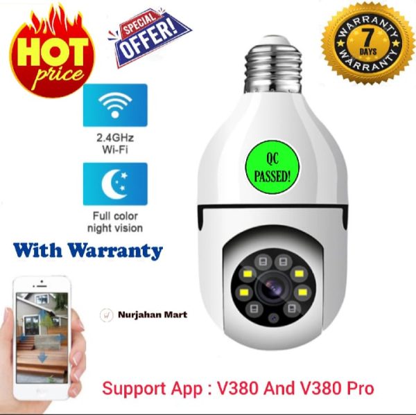 High-Quality PTZ Bulb System 360 Degree IP Camera - Image 5