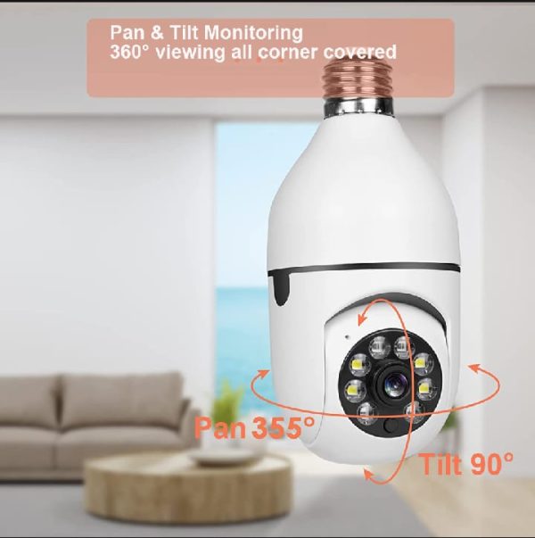 High-Quality PTZ Bulb System 360 Degree IP Camera - Image 4